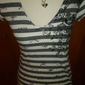 Maurices Skull Detail Tee Shirt